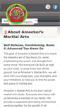 Mobile Screenshot of amackersmartialarts.com